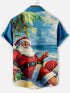 Men's Christmas Funny Graphic Short Sleeve Hawaiian Shirt